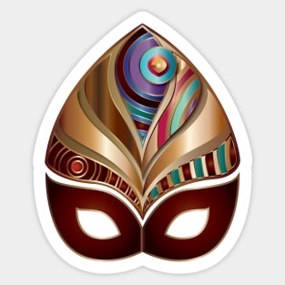 Devil Theatre Mask Design Sticker